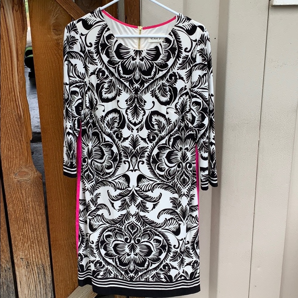 Elissa J polyester/spandex blend long sleeve dress